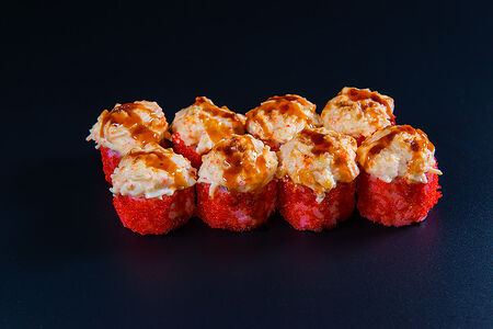 Запеченный ролл с крабом