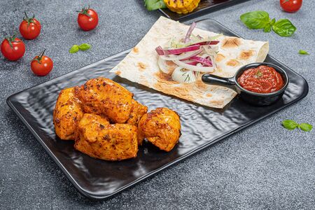 Шашлык из куриной грудки