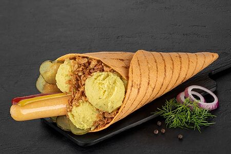 Рулле с сосиской чикен гриль