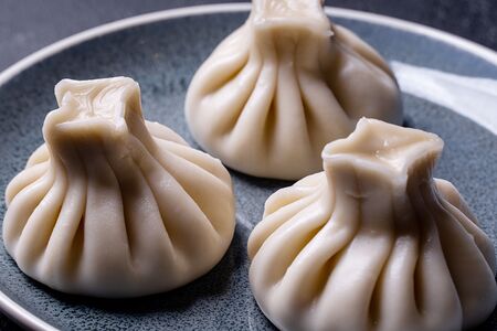 Хинкали с грибами и сыром