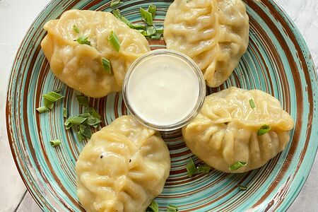 Манты с бараниной и картофелем