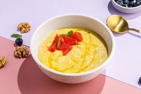 Рисовая каша с манго и грейпфрутом