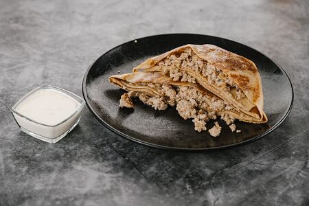 Сытный сет из трёх блинов