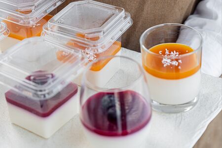 Панна котта Манго-кокос