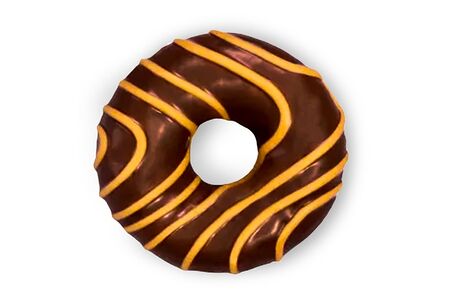 Пончик-донатс шоколад-карамель