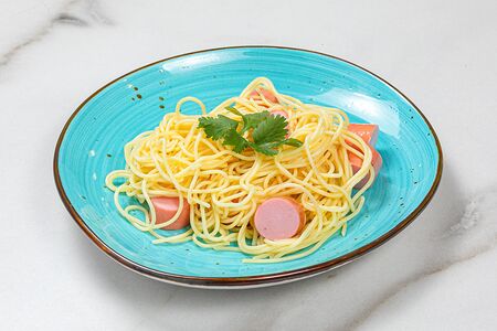 Макароны с сосисками