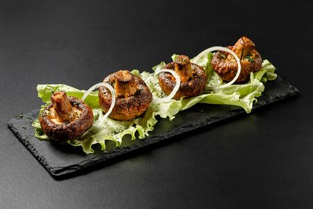 Шампиньоны на углях