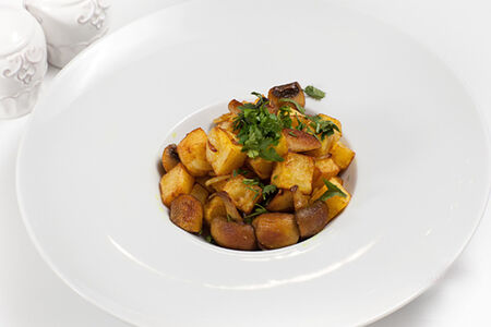 Картофель, жаренный с грибами