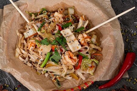 Пшеничная Хай сан с морепродуктами