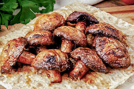 Шампиньоны на углях