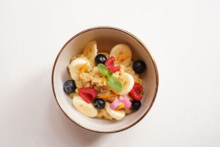 Каша овсяно-банановая