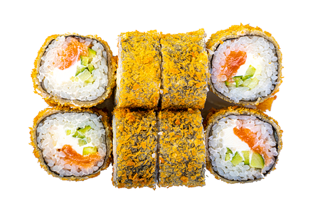 Горячий ролл с лососем