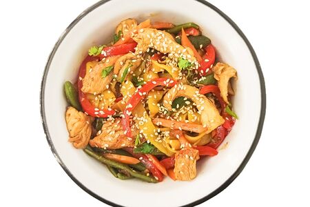 Вок с курицей