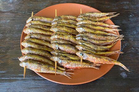 Рыба Барабулька черноморская на мангале