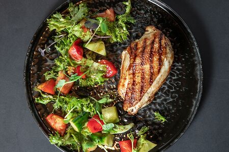 Стейк Курочка терияки с овощами