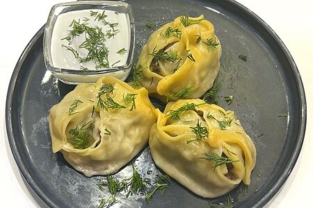 Манты с говядиной