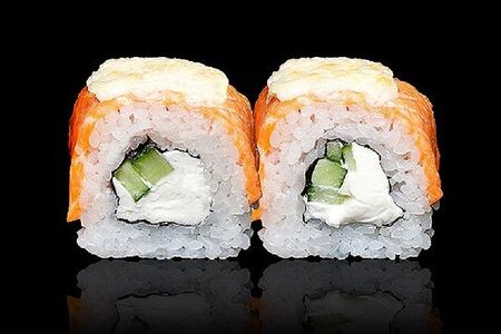 Запеченная Филадельфия с огурцом