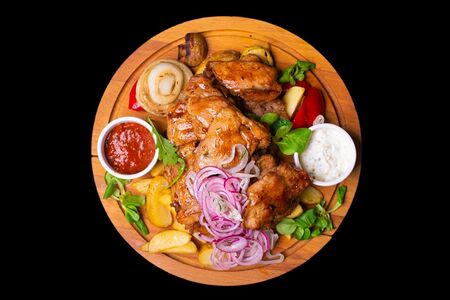 Плато курица, свинина