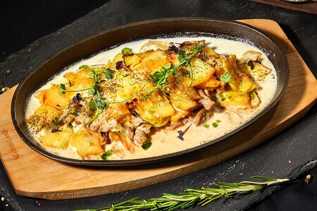 Свинина с картофельным гратеном