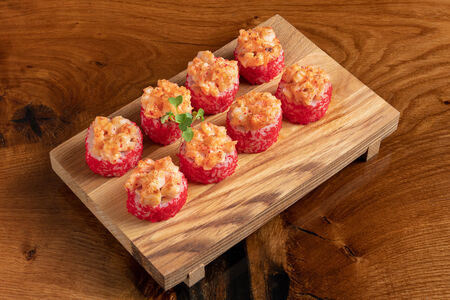 Запеченный ролл Острый с креветкой