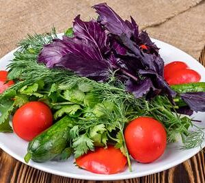 Букет из свежих овощей