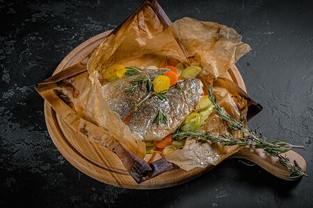 Филе дорадо с овощами