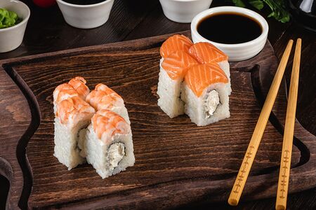 Филадельфия лайт креветка и лосось