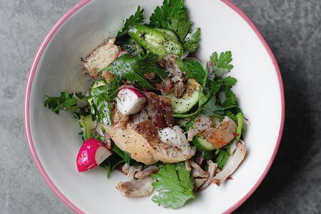 Пита - салат с швармой из индейки