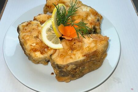 Рыба треска жареная