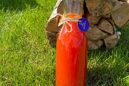 Лимонад маракуйя, клубника и бузина