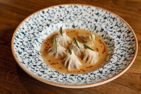 Мини-хинкали с говядиной