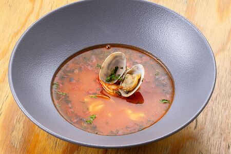 Суп с морепродуктами