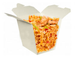 Рис с морепродуктами и овощами