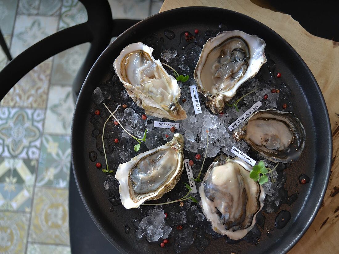 Анапа устрицы где. Ресторан yummy Oysters Анапа.