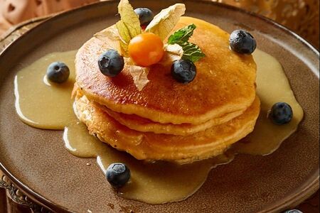 Панкейки с карамелью