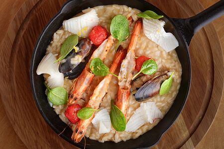 Паэлья с морепродуктами