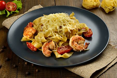 Паста с креветками