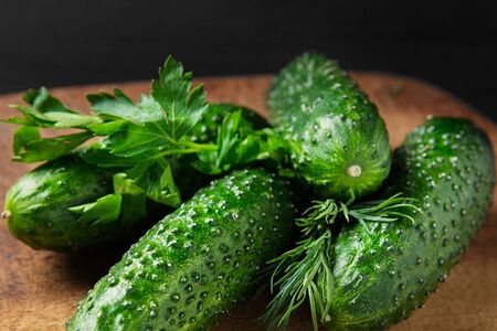 Свежие огурцы