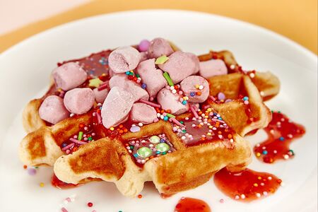 Вафля радужный единорог