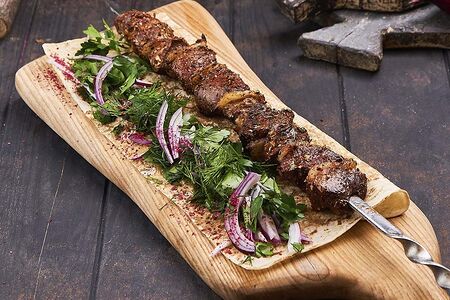 Шашлык из бараньей печени по-кавказски