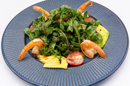 Руккола с креветками