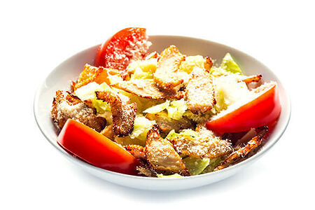 Салат Цезарь с кyрицей