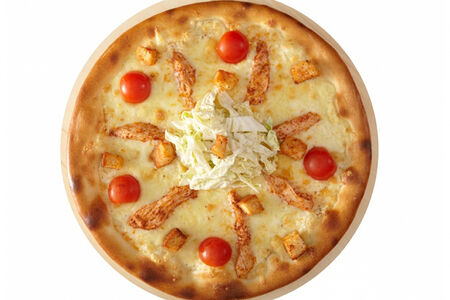 Пицца цезарь с курицей