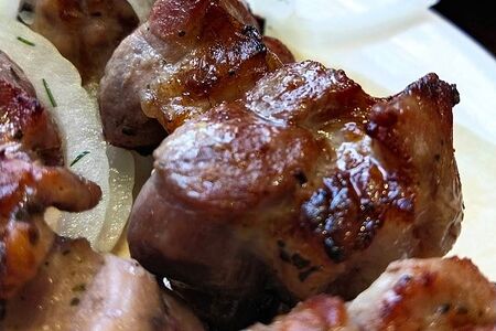 Шашлык из cвинoго карбонада