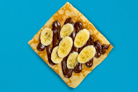 Блин с нутеллой и бананом