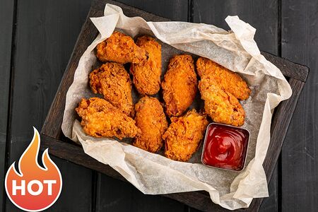 Жгучие куриные крылышки фри