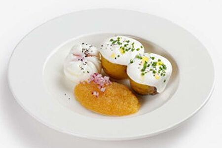 Щучья икра с печеным картофелем