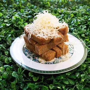 Гренки под сыром пармезан