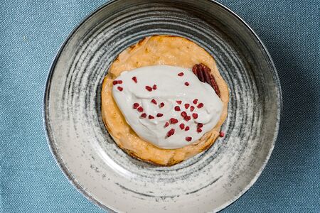 Творожная запеканка с орехом пекан