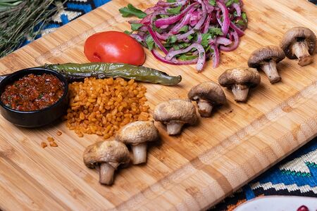 Шашлык из шампиньонов